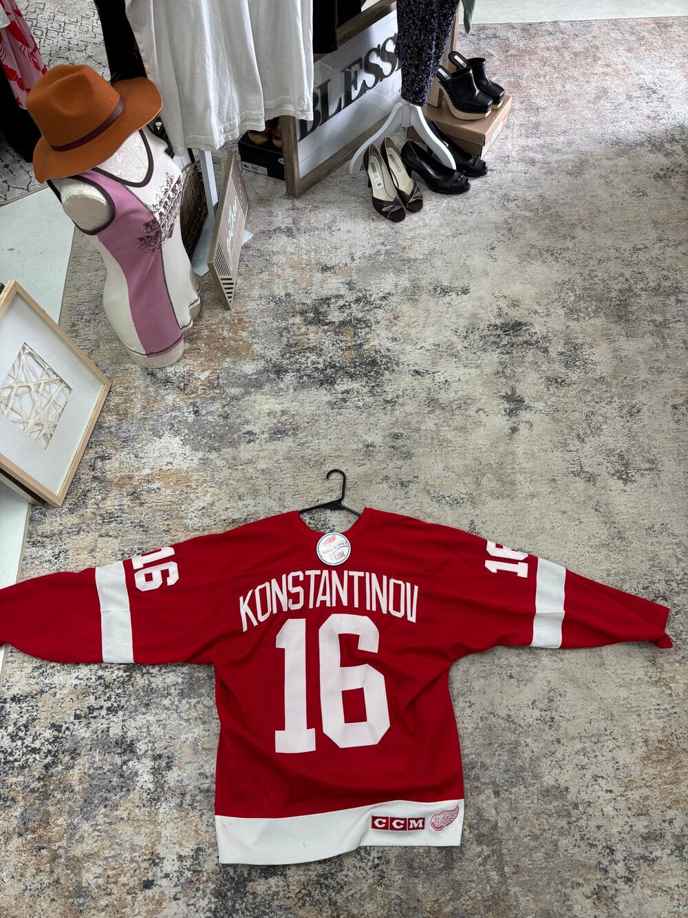 Vladimir Konstantinov Jersey + “Believe” pin